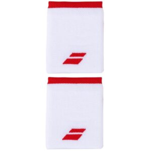 Babolat - Pack De 2 Muñequeras Grandes Para Tenis - Blanca-Roja