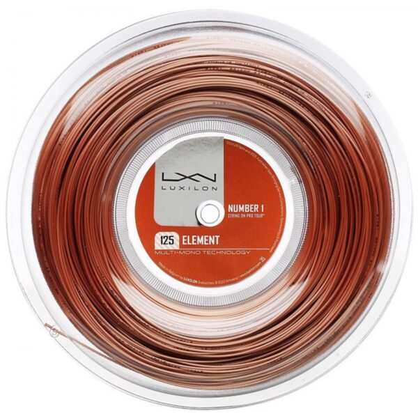 Luxilon -  Rollo De Cuerdas X200 Metros Para Raquetas De Tenis - Element 17 - Cobre
