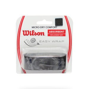 Wilson - Grip Para 1 Raqueta de Tenis - Micro-Dry Comfort - Negro