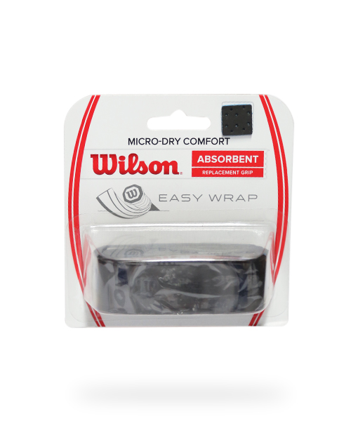 Wilson - Grip Para 1 Raqueta de Tenis - Micro-Dry Comfort - Negro