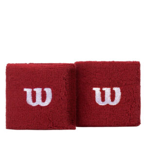 Wilson - Pack De 2 Muñequeras Medianas Para Tenis - Rojo